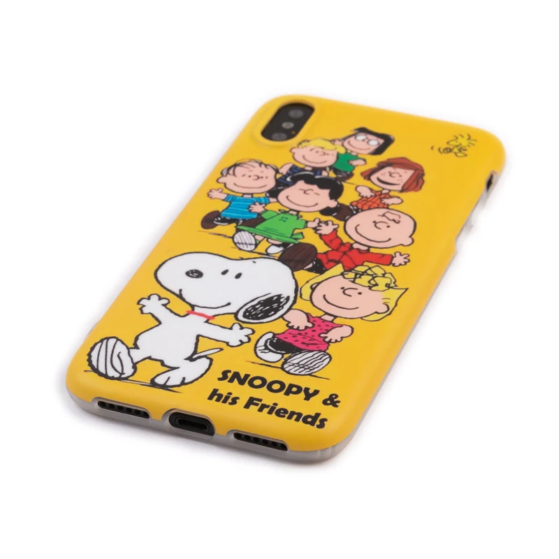 Luxury Matte IMD Soft Silicone Cover for iPhone case 7 Plus 8 XR X 10 XS Max 6 6S Cute Cartoon Dog kawaii Happy Family boy Coque |