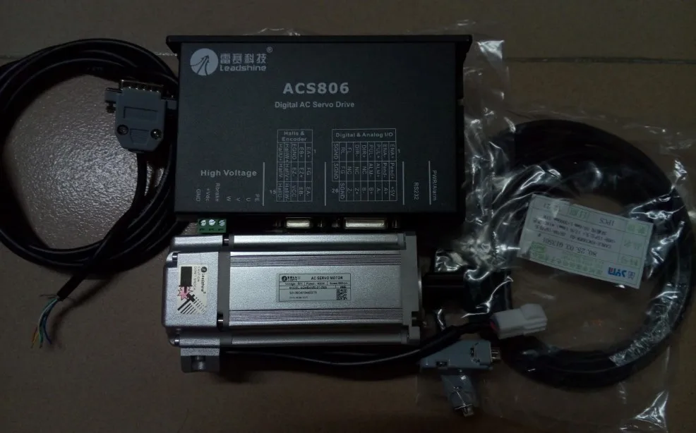 Все 2 шт. много новых серводвигателей Leasshine ACS806 и серводвигателя 400 Вт фотокодер 2500