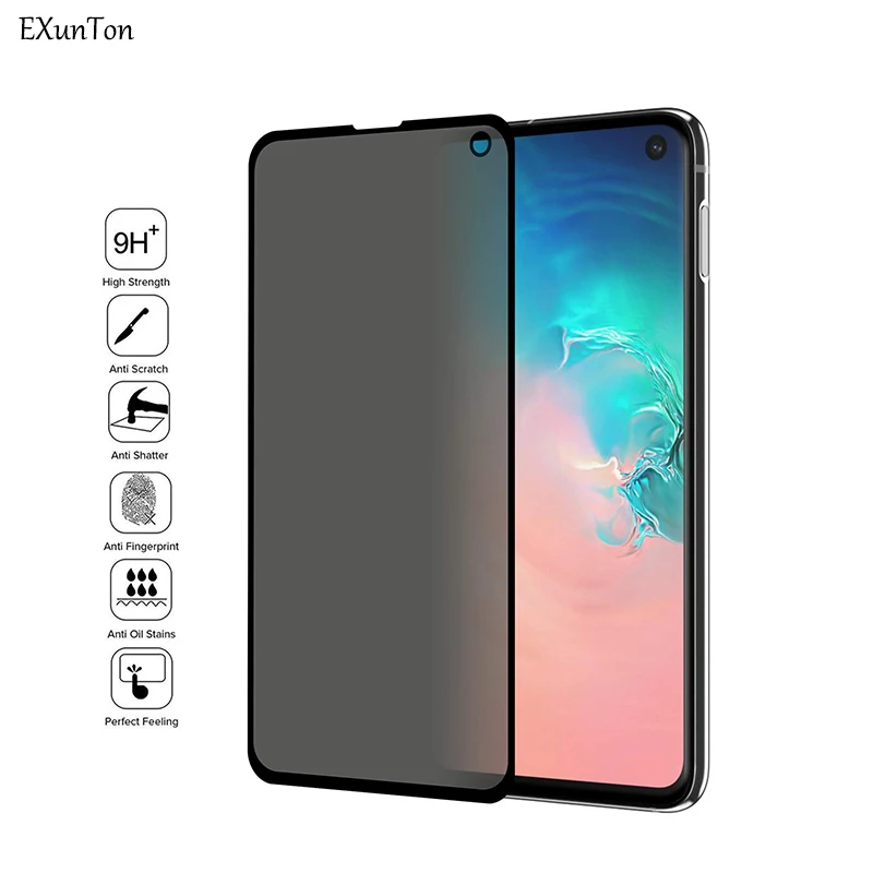 Закаленное стекло для защиты экрана samsung S10e с антибликовым покрытием Galaxy Черная