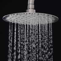 8 stainless steel shower head with arm wall mounted ultra thin rain shower heads with shower arm free shipping cp 8000a