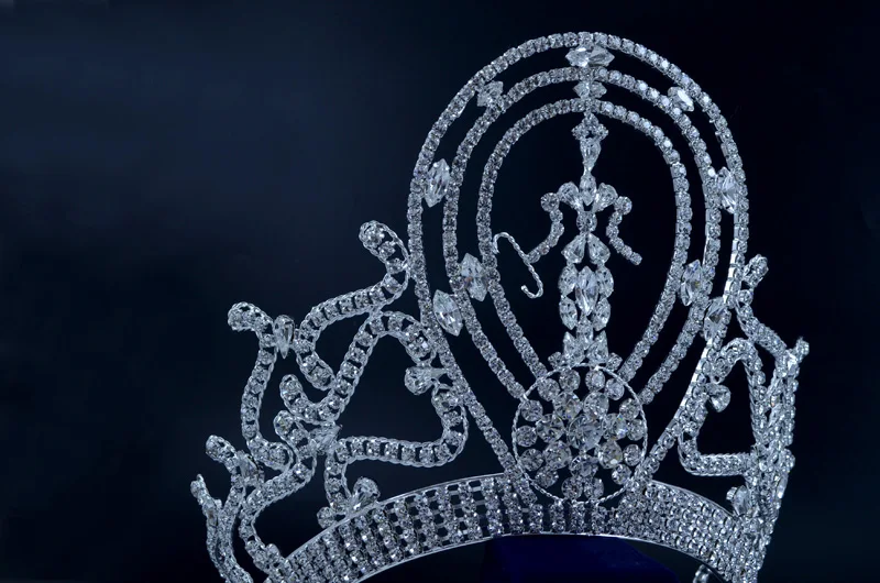 Beauty Item Mo134 Lager Регулируемый Miss Univer классический принцесса украшения для волос аксессуары для вечеринки выпускного вечера шоу головные уборы театрализованные Короны Диадемы - Окраска металла: Beauty Item