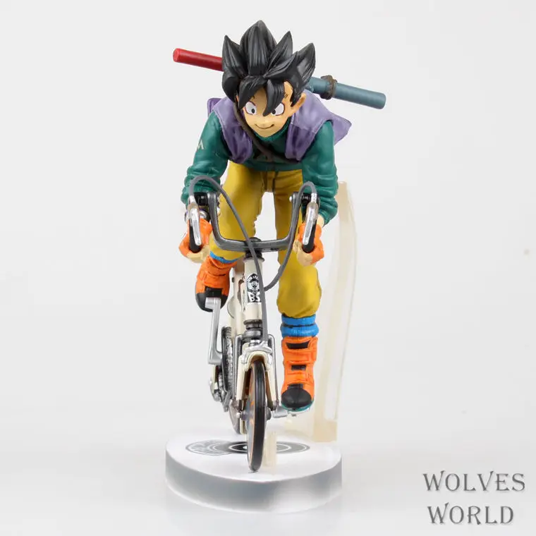 HKXZM Anime Dragon Ball Z 23CM Son Goku Bike Riding PVC Figure Model Brinquedos Doll Christmas Gift Collectible Toy | Игрушки и хобби