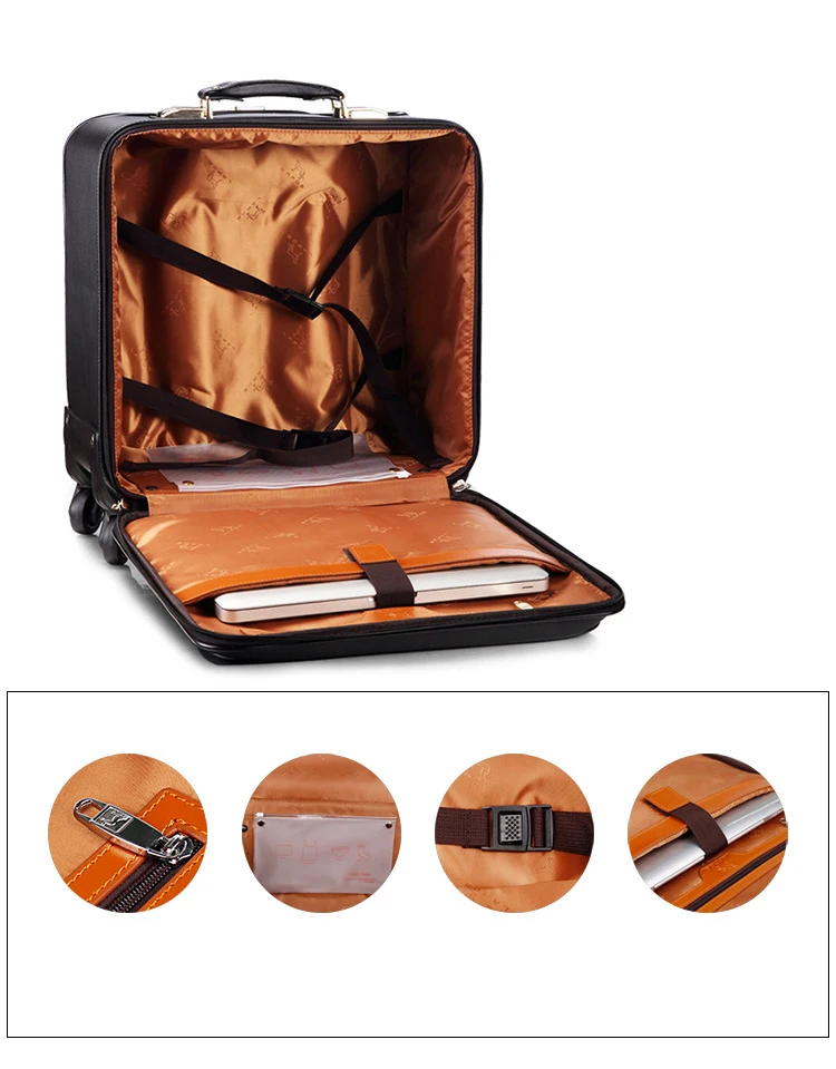 Carrylove 1" 20" 2" 24" кожаная тележка koffer багажная сумка для путешествий с колесами