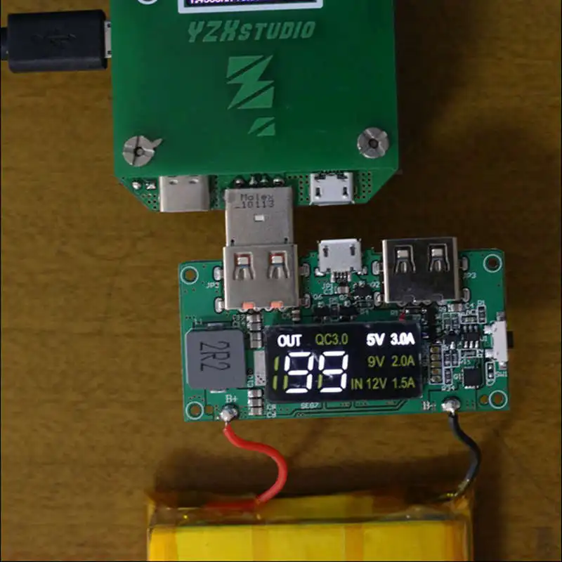 5V Boost High Pass Qc3.0 Быстрая зарядка пресс плата с цифровым дисплеем питания Мобильная