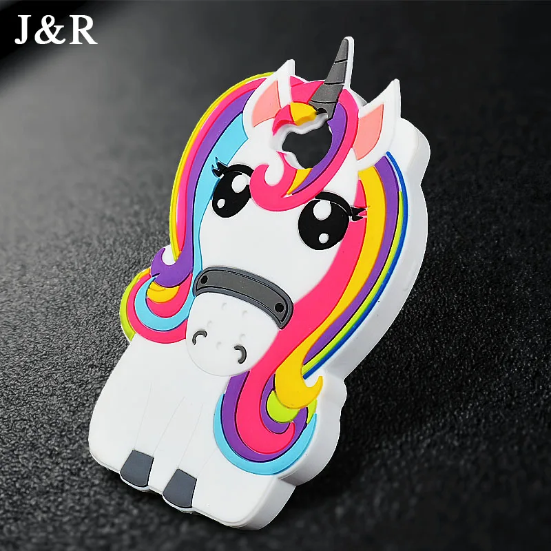 For Huawei Y5 2017 Case Silicone Soft Cover 5.0" 3D Cartoon Colorful Unicorn Horse Mobile Phone Fundas Capa |