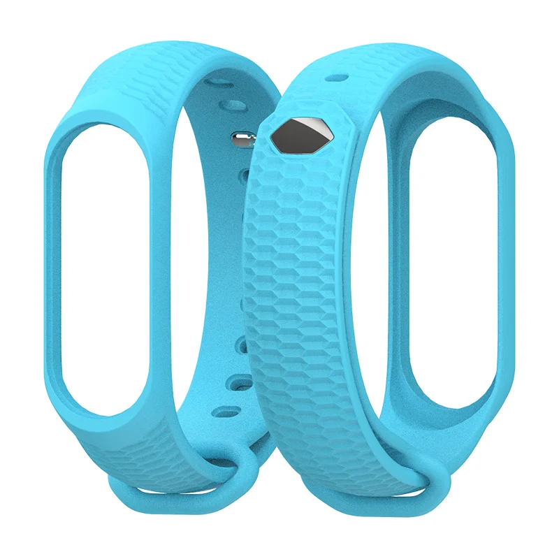 Blue Mijobs силиконовый ремешок Mi Band 4 аксессуары для Xiaomi Mi Band 3 Смарт-часы браслет Band 3 спортивные браслеты Miband 4 Band - Цвет: Blue