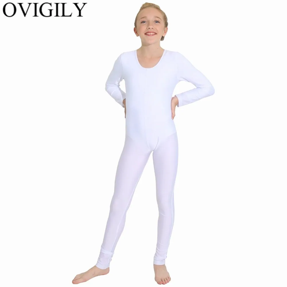 Детские гимнастические комбинезоны OVIGILY с длинным рукавом для девочек
