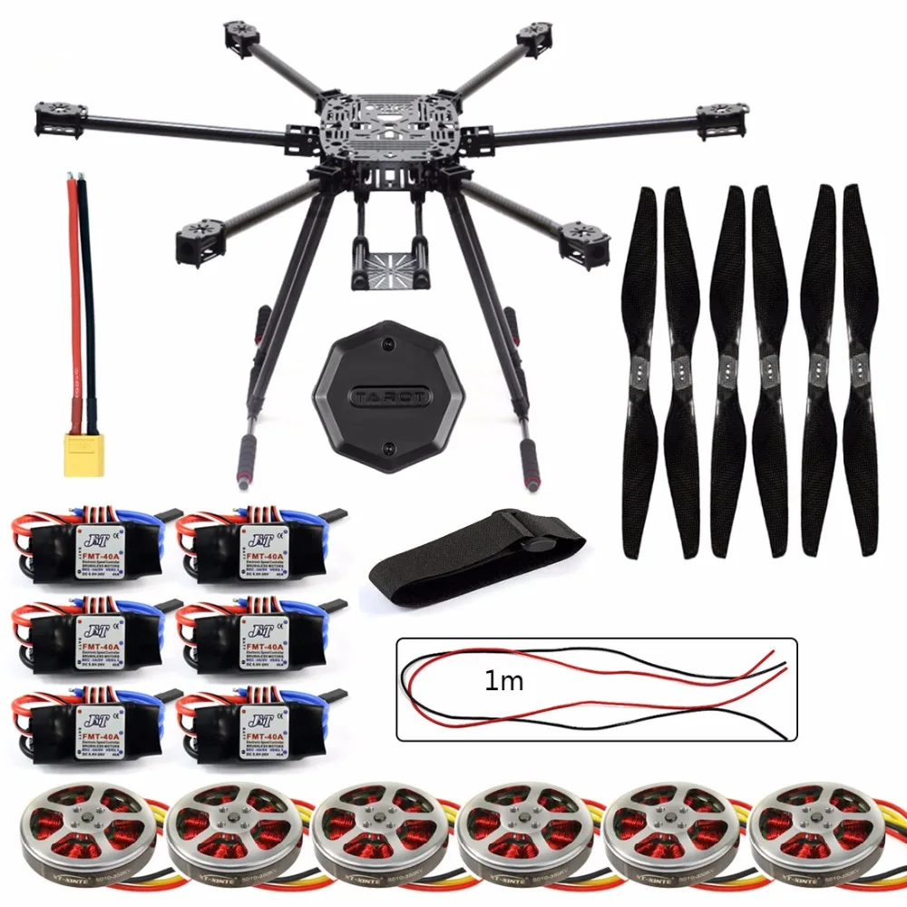 ZD850 кадров Комплект с Landing Шестерни+ хаб 350KV безщеточный 40A ESC 1555 винты для RC DIY FPV самолета hexacopter F19833-E