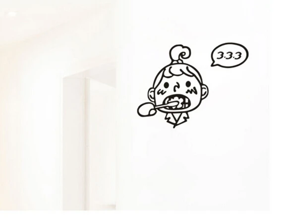 Милые кавайные кисточки съемные наклейки на стену для детской комнаты Детская