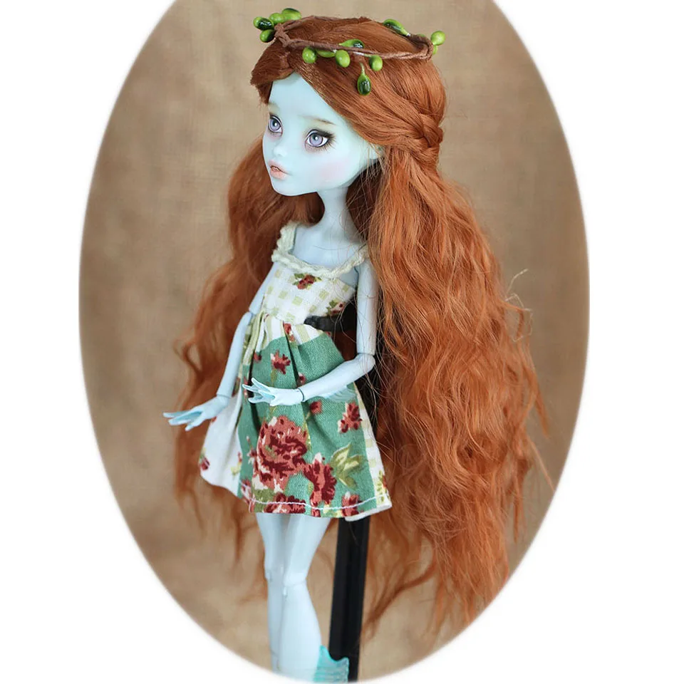Allaosify BJD/SD кукла девушка лес среднего разделения вьющиеся волосы, как мгновенная лапша имитация парик мохера аксессуары