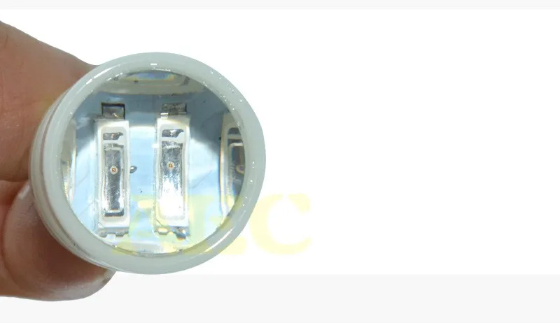 2X Автомобильные светодиодные лампы P21W S25 1156 BA15S Керамические 6 SMD 7020 Вт белые синие