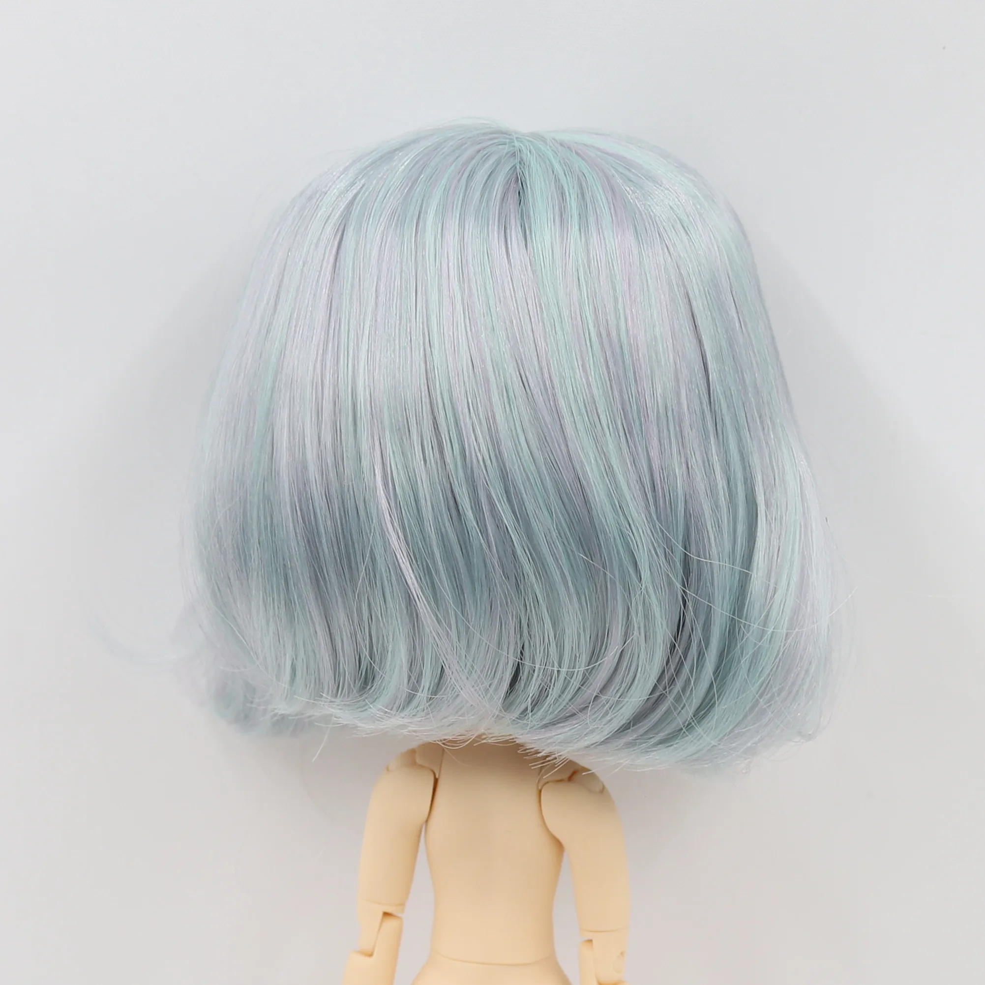 1/8 bjd завод blyth кукла среднего размера 20 см головы и купола, только парик, короткие волосы, кожа головы для куклы среднего размера, не для куклы blyth