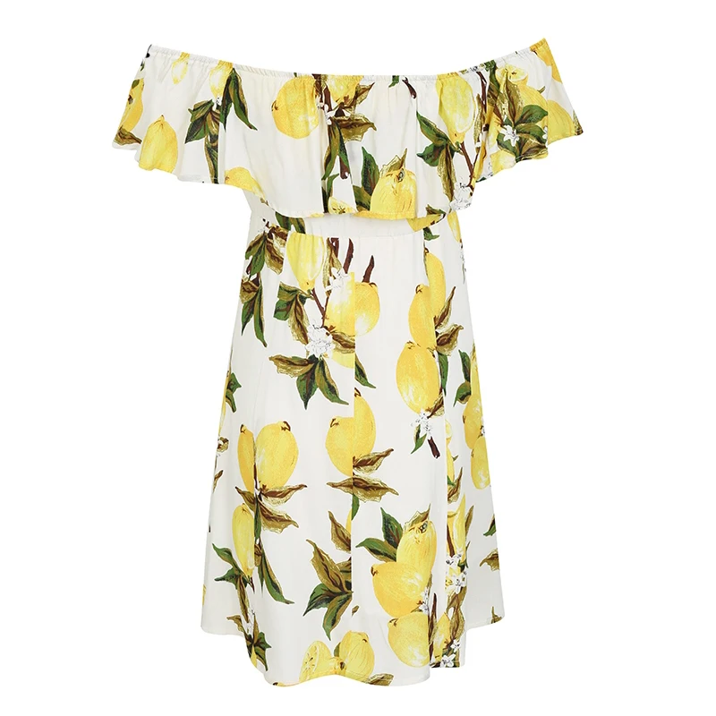 Women Summer Dress Ruffle off shoulder Mini Dresses Floral Print Short Sleeve Casual Backless Streetwear | Женская одежда