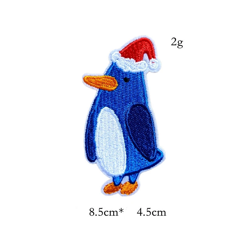 Горячая распродажа Рождественский колокольчик Олень Санта Клаус Вышивка заплатки на гладкой подошве Милые тканевые наклейки для шитья DIY Одежда Джинсы Аксессуары.