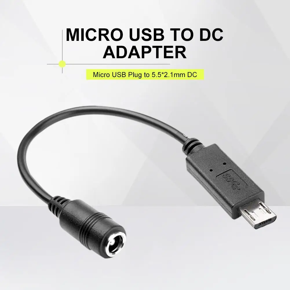 Штекер Micro USB 5 мм 2 1 адаптер для цилиндрического разъема постоянного тока разъем