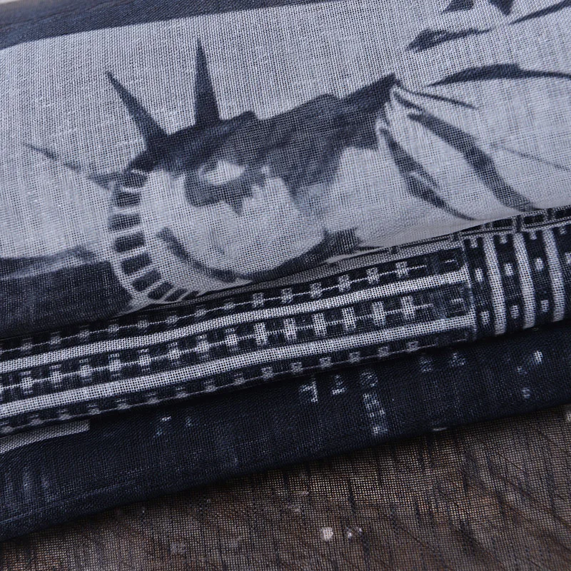 1 шт. хлопковая марля тюль вуаль прозрачные Занавески для кафе спальни двери