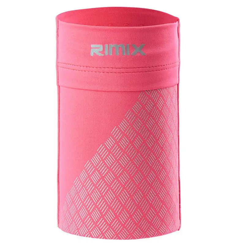 Large Pink Чехол для бега на руку, для упражнений,, для спортивного зала, на запястье, чехол для телефона, сумка на запястье, сумка на руку, эластичная, для мобильного телефона, на руку, Спортивная, унисекс - Цвет: Large Pink
