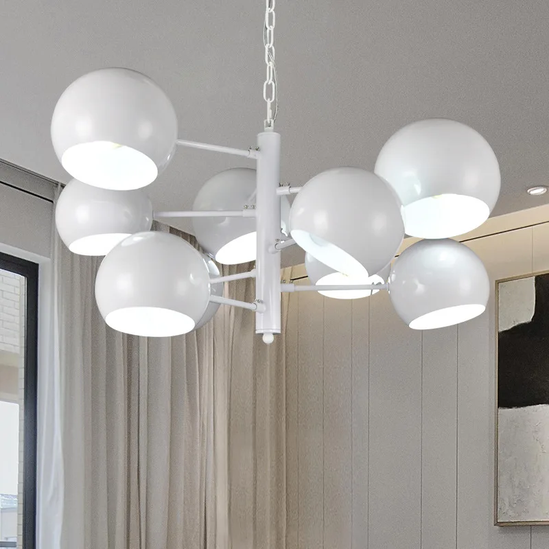 Post modern led Iron Art pendant light ball restaurant living room villa personality artist hanging | Освещение