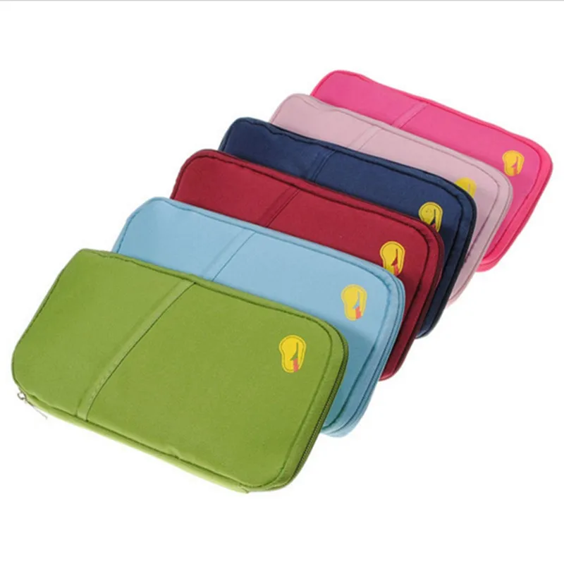 QOONG Travel Accessories Bags Polyester Passport Cover Credit Cards Tickets Holder Purse Organizer Size:13 x 25 2 cm BL1-007 | Багаж и