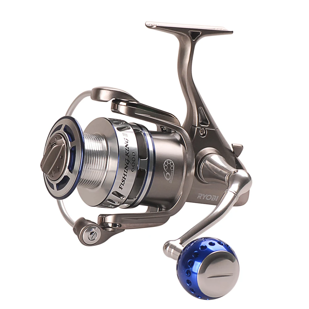 Рыболовная катушка RYOBI King III 6000 8000 размер 6 + 1 спиннинговые Катушки 5 0: мощность