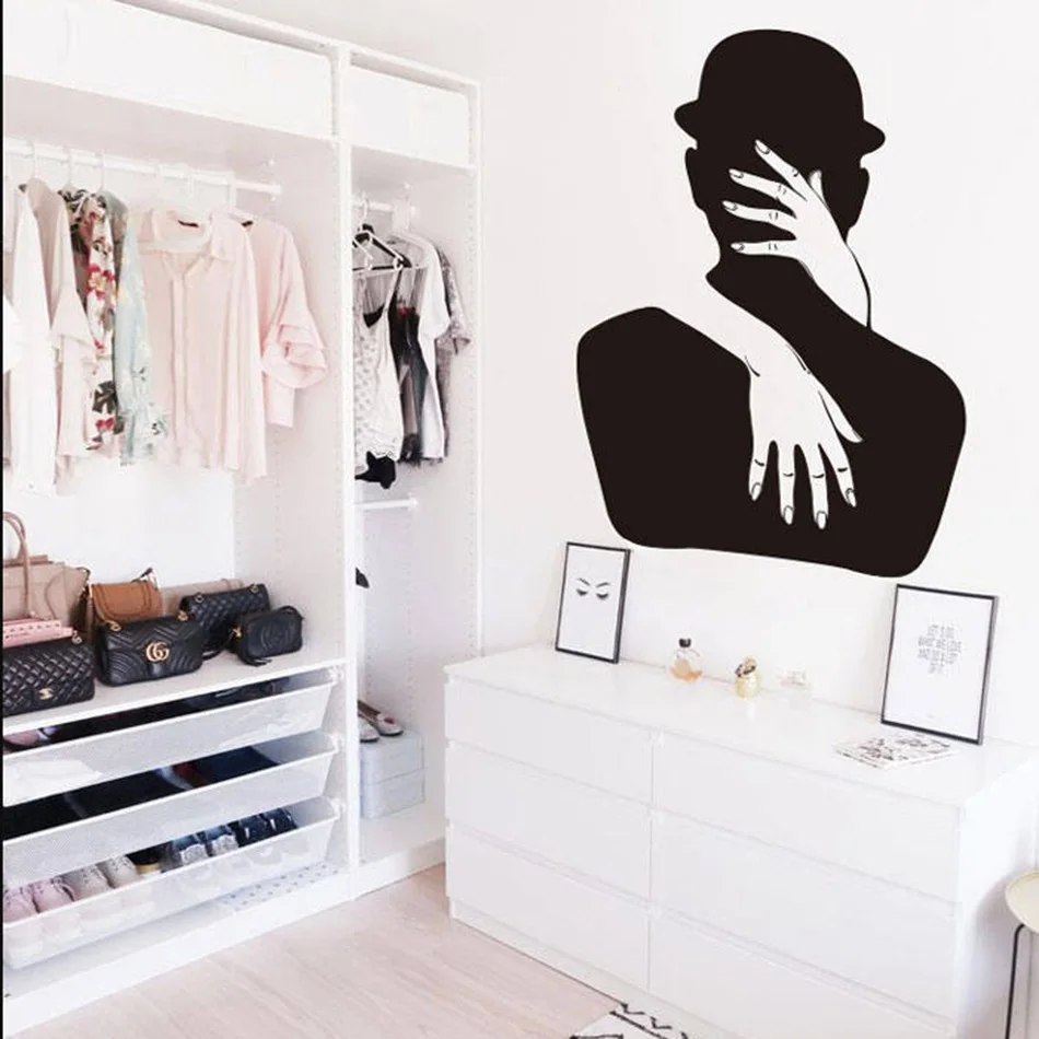 Обнимайте целующиеся Пары наклейка на стену романтический свадебный Декор для