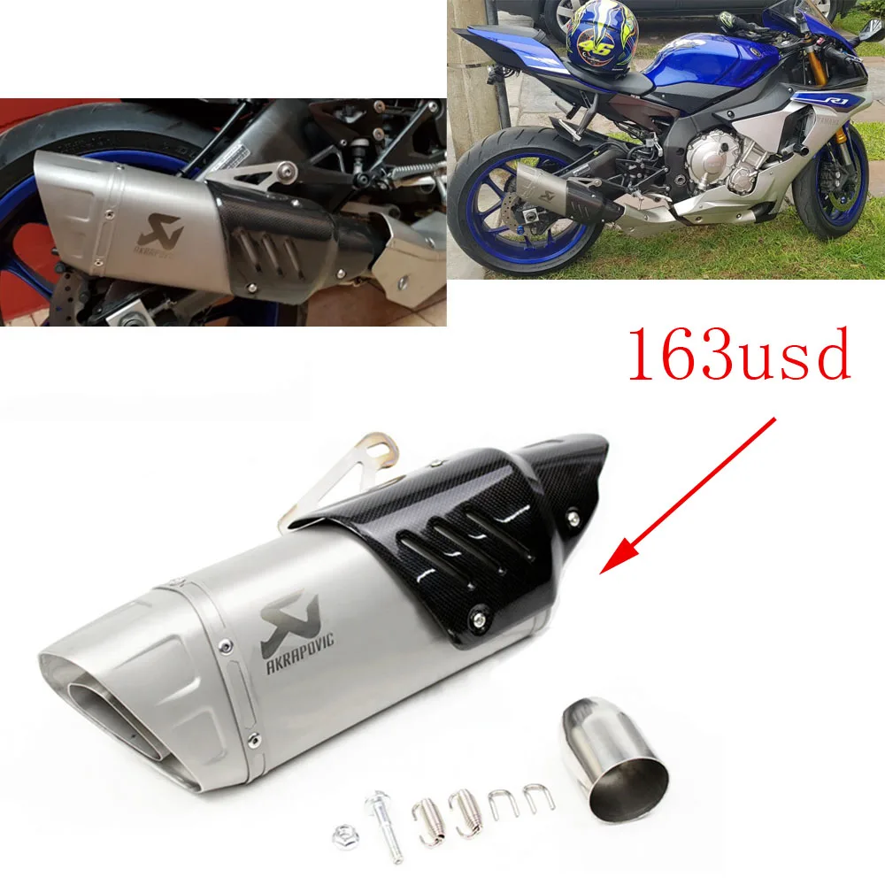 Мотоцикл углеродного волокна слипоны Akrapovic yoshimura глушитель для YAMAHA R6 или другие