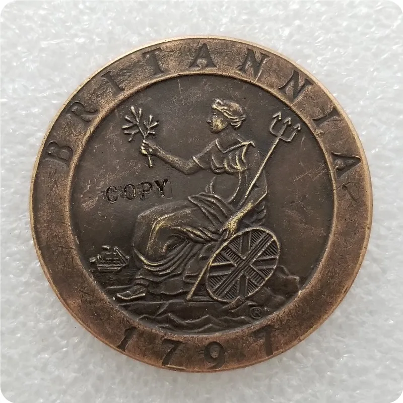 1797 UK PENNY копия юбилейных монет-копия монет коллекционные монеты | Дом и сад