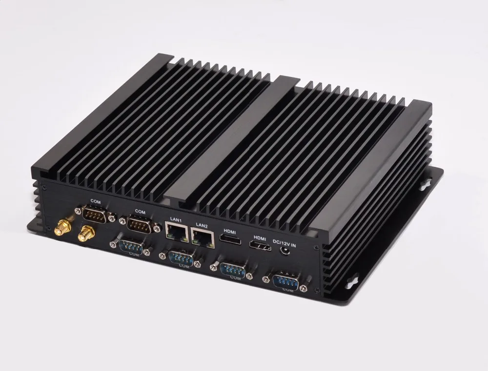 Мини-ПК на базе Windows 10 Intel Core i3 4010u I5 4200U 6 RS232 2LAN 2 HD MI 8 USB Wi-Fi процессор Eglobal Fanless |