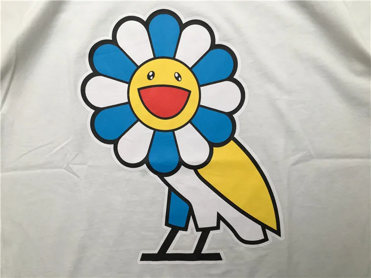 Новинка 2019 мужские футболки со смайликом и подсолнухом в стиле хип-хоп уличные