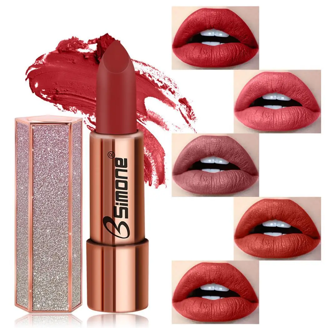 Makeup Cosmetic Matte Long Lasting Waterproof 3.5g Soft Color 1-Color 7 Cream Lipstick Lip Gloss Women Fashion Gift |