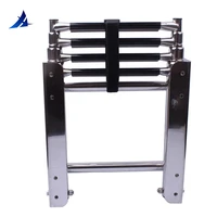 clearance sale boat accessories marine 4 step under platform boat ladder stainless steel boarding telescoping ladder