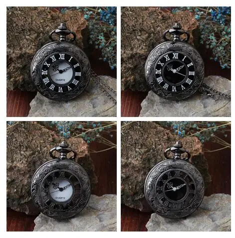 Dial:45mm Roman dual display gift antique pocket watch pocket watch retro quartz for men and women KMN53