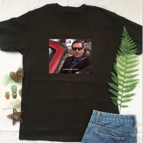 Hahayule XSX это Бритни сука унисекс офис ТВ шоу смешной футболка с цитатами Майкл