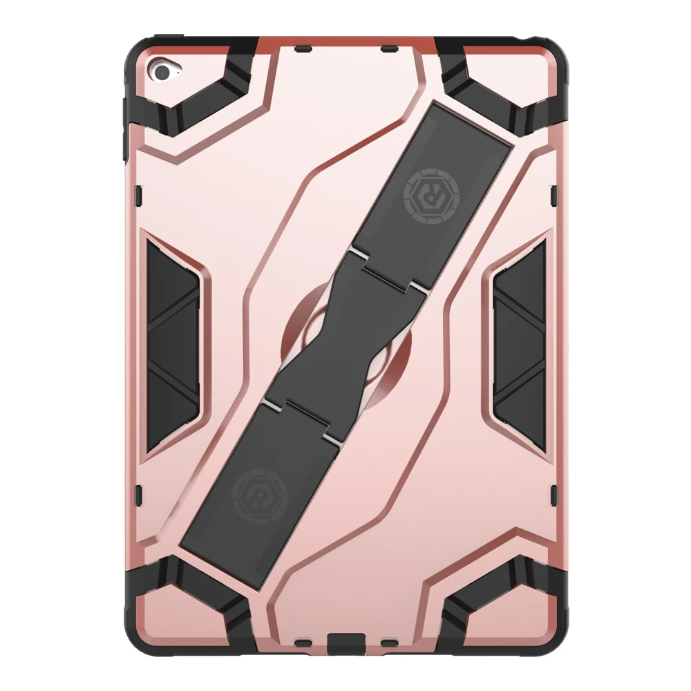

Tablet Case For Apple iPad 6 9.7"Shockproof Full Protective Cover For Apple iPad Air 2 Armor Hidden Stand Cover