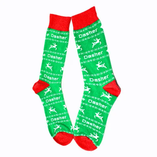 1 New Fashion Corgi Swan Elk Animal Crew Socks Cute Funny Christmas Long Skate Socks For Large Size Men - Цвет: 1