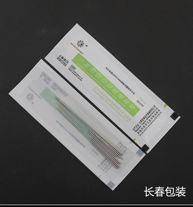 Taihe sterilze 500 шт./упак. Одноразовые Иглы для акупунктуры массаж практики иглы с трубкой