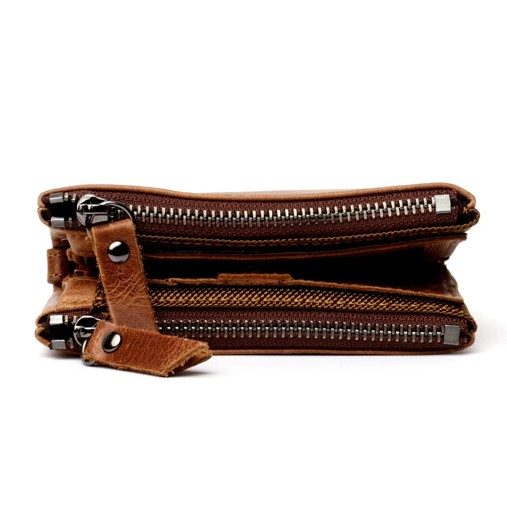 Топ 100% мужской бумажник DOYUTIG из натуральной коровьей кожи в европейском стиле