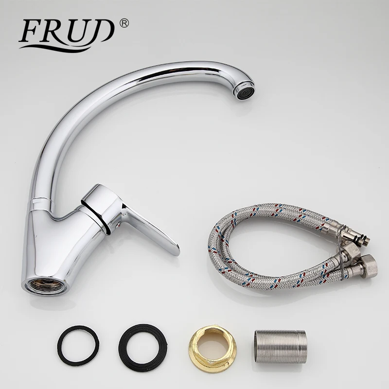 FRUD кухонный кран кухонные смеситель для холодной и горячей воды гибкий раковины