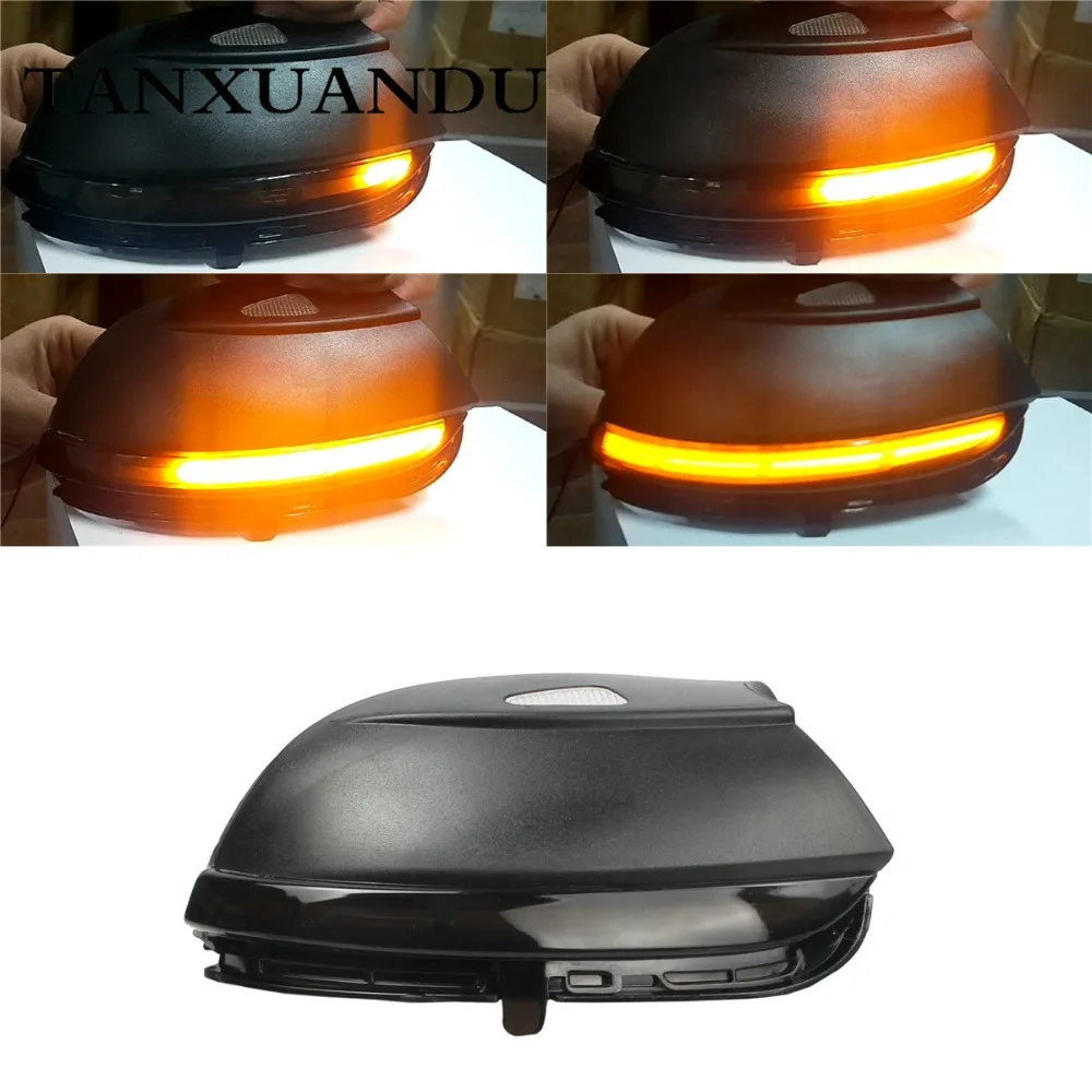 Дымчатый Динамический светодиодный светильник с зеркалом поворота для VW Jetta MK6 11