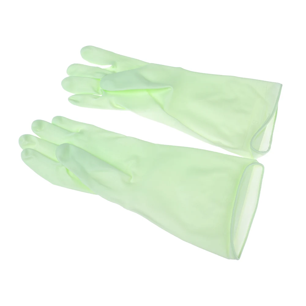 Нескользящие текстурные прочные чистящие перчатки из ПВХ для одежды тарелок