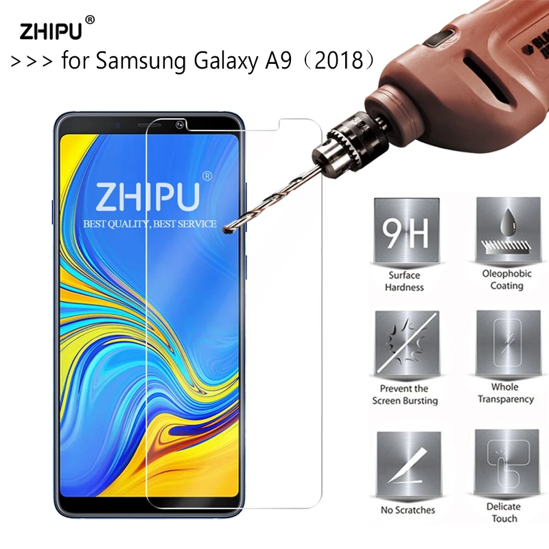2.5D 0.26mm 9H Tempered Glass For Samsung Galaxy A9 (2018) Screen Protector protective film 2018 A9s 6.3 | Мобильные телефоны и