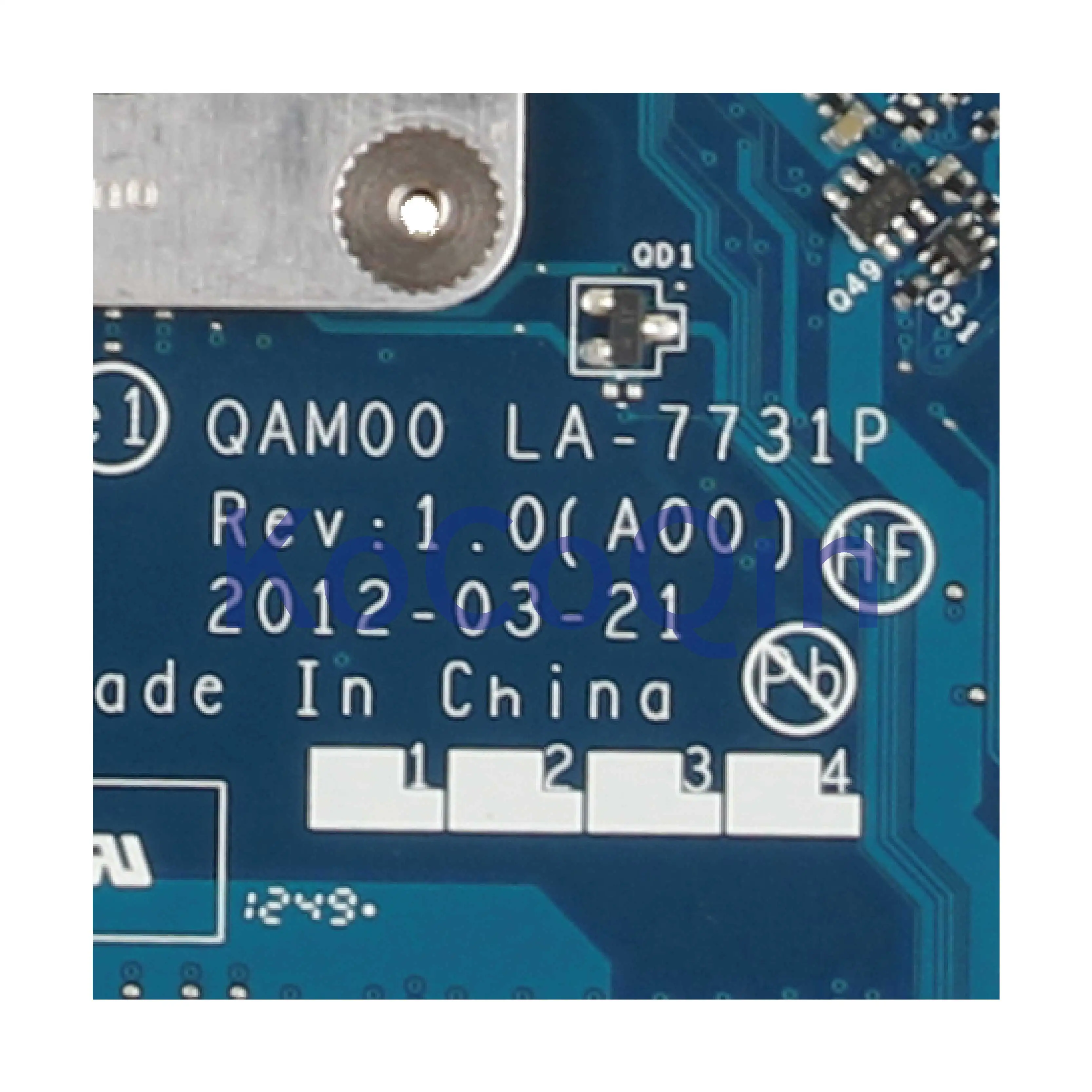 KoCoQin материнская плата для ноутбука DELL Latitude E6230 Core I3-2350M CN-0FTRC0 0FTRC0 QAM00 LA-7731P SR0DQ SLJ8A |