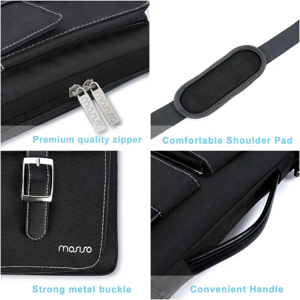 MOSISO Laptop Bag 13 13.3 14 15.6 Inch Black Notebook for Macbook Air Pro Retina 15 Computer Shoulder Handbag Briefcase | Компьютеры и
