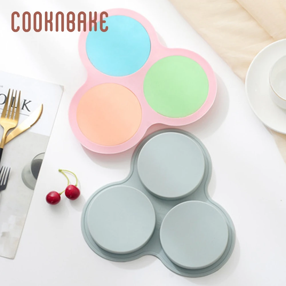 COOKNBAKE silicone mold for cake pastry baking round disc soap tool jelly pudding chocolate candy ice tray Cake Decoration form | Дом и сад