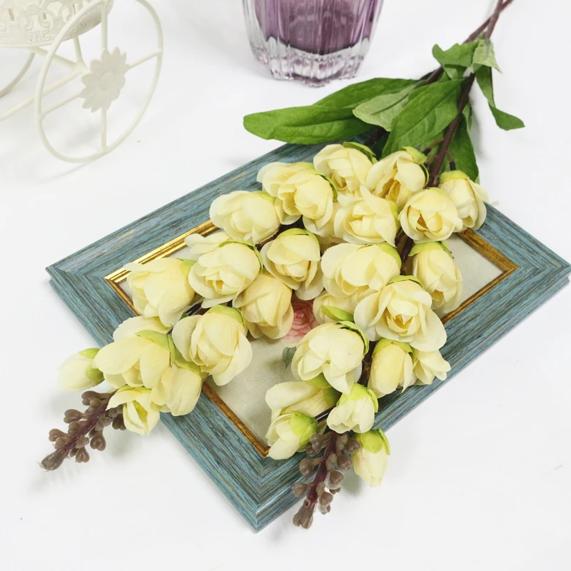 JAROWN Artificial Silk Fake Flower Simulation Lily Of The Valley Wedding Party Feast Decor Flowers Home Living Room Office Decor