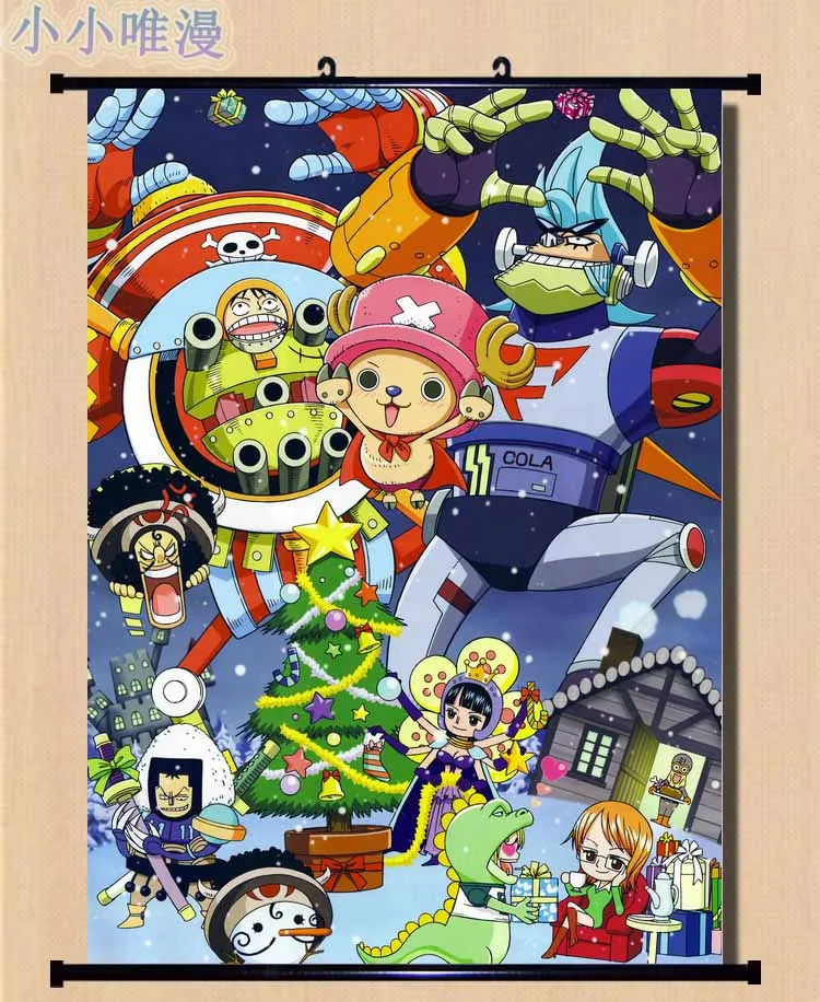 Japanese Hot Anime Decorative Pictures ONE PIECE Characters Cool Boy Whole Role Cosplay Home Decor Wall Scroll Poster | Дом и сад
