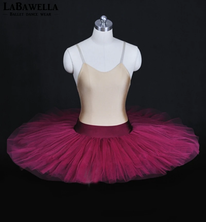 Балетная пачка розового цвета для девочек Детский костюм репетирования