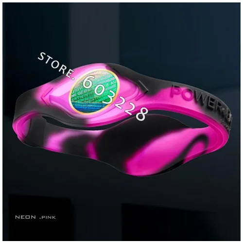 NEON SWIRL Power Silicone Energy Band Bracelets 50pcs |