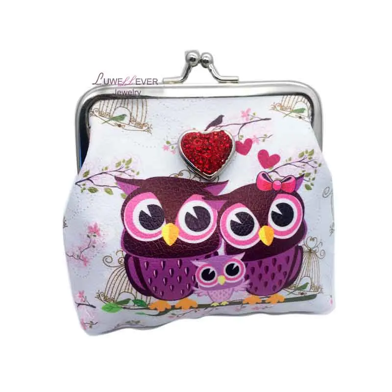 Мини брелок из искусственной кожи с симпатичной совой 18 мм|bag charm|key chainpurse key chain |