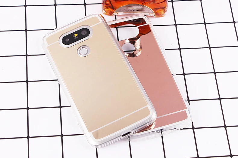 Роскошный чехол из ТПУ с блестящим зеркалом для LG V30 V20 V10 противоударный
